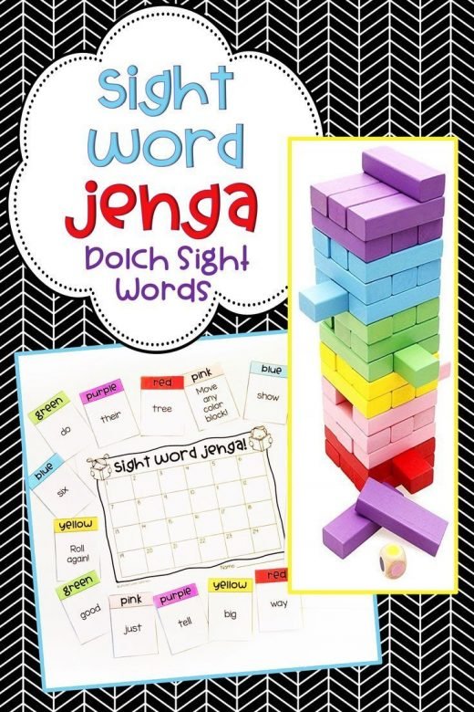 Jenga Game Cards: Engaging Math & Literacy Center Activities for the Classroom