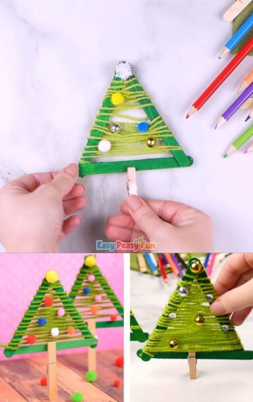 Craft Sticks Christmas Tree Craft