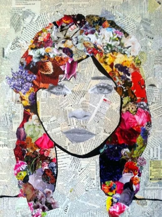 40 Exclusive Collage Portrait Art Works
