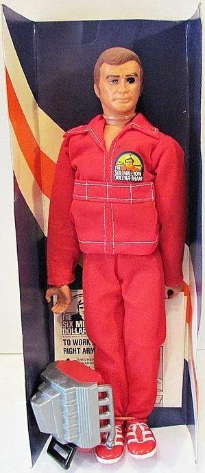 The Six Million Dollar Man – Toy Doll With Engine Block And Red NASA Suit