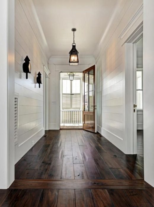 Best Designing a Living Room with Dark Wood Floor