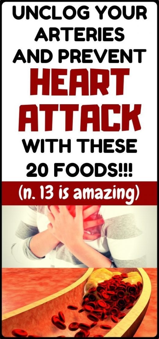 Prevent heart attack and unclog your arteries only with consuming these 20 foods…