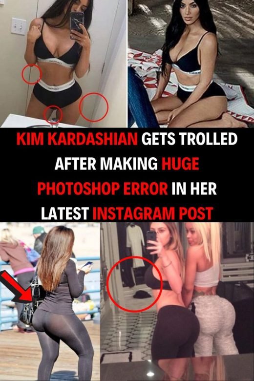 Kim Kardashian Gets Trolled After Making Huge Photoshop Error in Her Latest Instagram Post