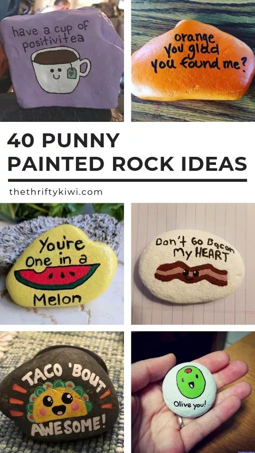 40 Punny Painted Rocks Just for Pun – Funny Ideas to Try