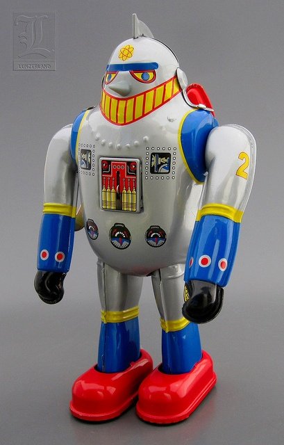 T-28 aka TETSUJIN 28 wind-up SUPER ROBOT tin toy