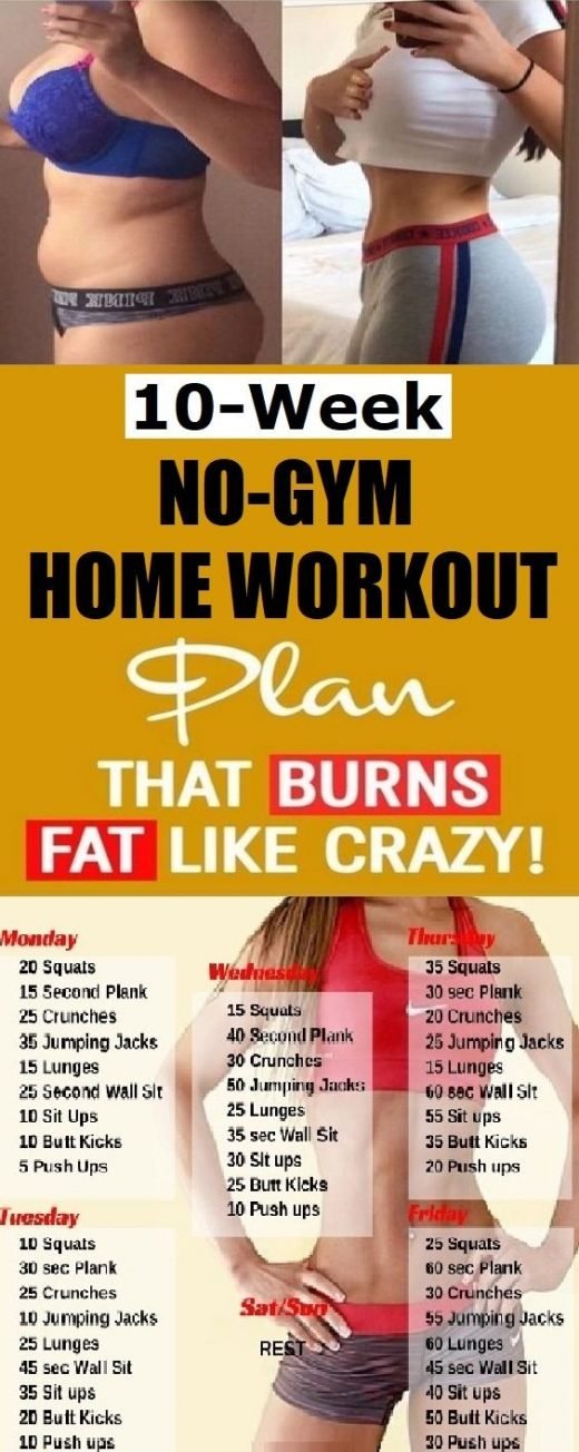 10 Week No-Gym Home Workout Plan That Burns Fat Guaranteed