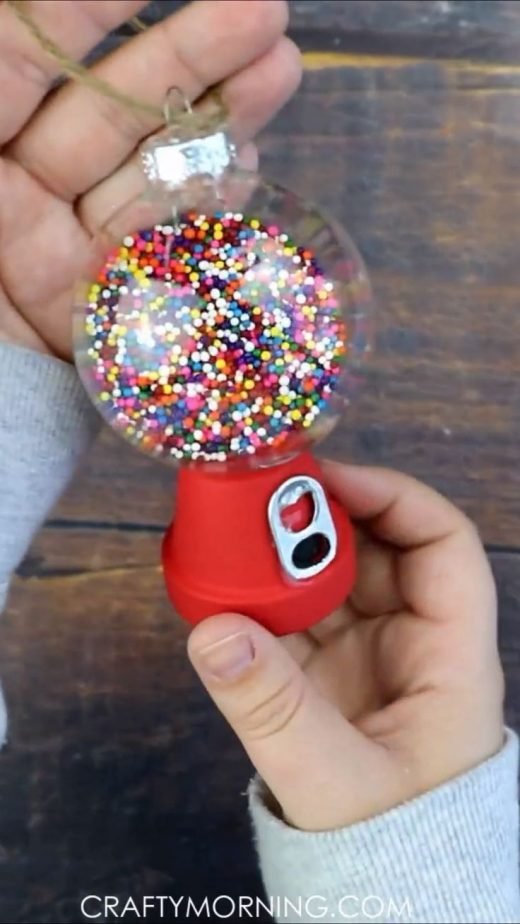 DIY Gumball Machine Ornaments
