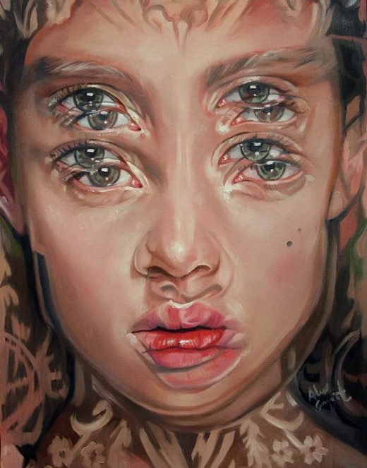 Gorgeously Surreal Portraits Painted to Resemble Double Vision