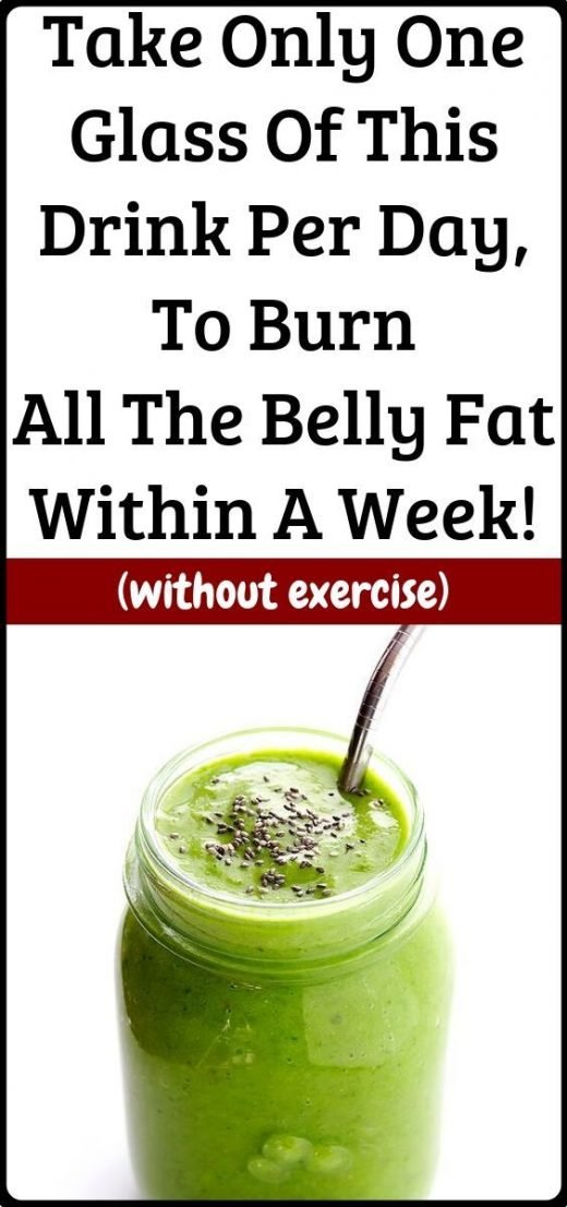 Just a glass of this amazing drink will burn that belly fat within a week!