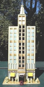 Marx Tin Toys. Litho Skyscraper, just saw one of these up close, so fabulous.