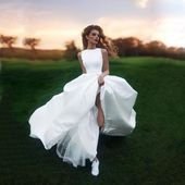 Simple Chic A-line Long Cheap Sleeveless Elegant Long Country Beach Wedding Dresses,WD0305