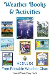 Best Books for Boys: Weather. Free Printable Weather Chart