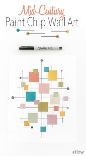 DIY Mid-Century Inspired Paint Chip Wall Art Print | eHow.com
