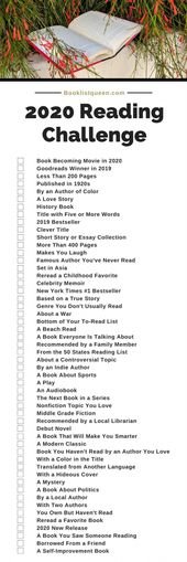 Join the 2020 Reading Challenge! If you want the ultimate reading challenge for …