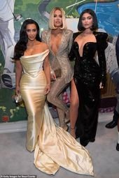 Khloe Kardashian and Kylie Jenner flaunt their eye-popping cleavage