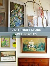 Round Up: 10 Amazing DIY Upcycled Thrift Store Art