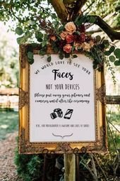 Rustic Burgundy Floral Unplugged Wedding Sign | Zazzle.com