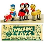 c.1955 Charmore (Marx) Disney Walkers with Ramp in Original Box