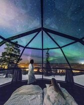 Glass Igloos Hotel Resort in Finland
