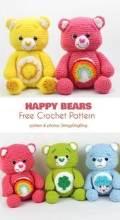 Happy Bears Free Crochet Pattern