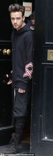 Tired but happy Liam Payne is mobbed by fans