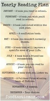 Yearly Reading Plan – Foodtastic Mom