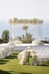 Luxury Southern California All White Wedding | Strictly Weddings