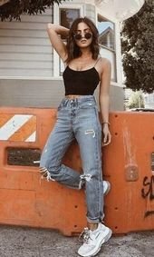 2020 Women Jeans Mid Rise Slim Jeans Sparky Jeans