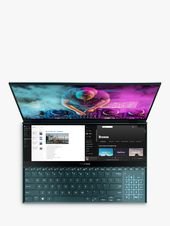 ASUS ZenBook Pro Duo UX581GV-H2001T Laptop with ScreenPad Plus, Intel Core i9, 32GB RAM, NVIDIA GeForce RTX 2060, 1TB SSD, 15.6” OLED 4K Touchscreen, Celestial Blue
