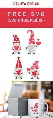 Free Loving Gnome SVG Cut File