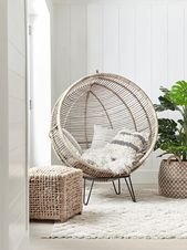 Round Rattan Cocoon Chair
