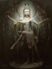 Amazing Oriental Oil Paintings of Chinese Goddesses and Angels by Zeng Hao
