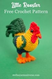 Crochet Rooster – Free Amigurumi Pattern