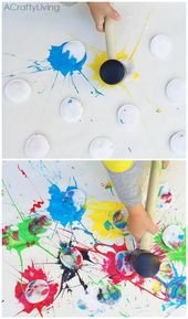 Paint Splat Art Activity For Kids – Crafty Morning