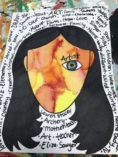 Wonder Inspired 4th grade Self Portraits