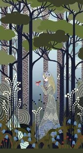 BEAUTIFUL BALANCE BETWEEN STRUCTURE AND DECORATION IN ILLUSTRATIONS BY CHARLOTTE GASTAUT