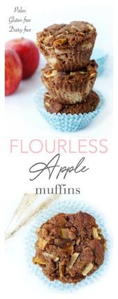 Flourless Apple Cinnamon Muffins | Haute & Healthy Living