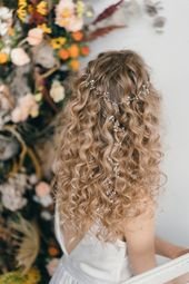 How To Style Wedding Hair Accessories With Curly Hair, Debbie Carlisle + Top Hair Care Tips for Curly Haired Brides