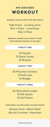 It’s a Bodyweight Workout You Can Print and Do Anywhere — No Excuses!