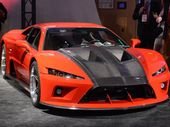 Falcon Motorsports displayed its Falcon F7 supercar,