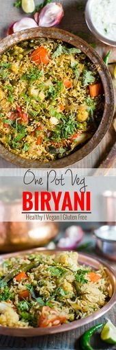 One Pot Easy Vegetable Biryani | Healthy Indian Vegetarian Recipe