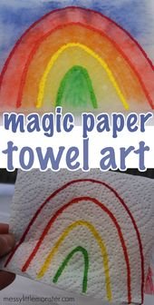Paper Towel Art – Is it magic or science?!