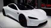 Tesla Roadster Resurfaces In White At Grand Basel | Carscoops