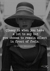 Classy Is When You Have A Good deal To Say But – Head Journal