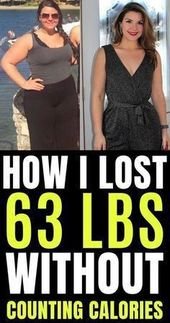 How I lost 63 lbs in 4 months without counting calories