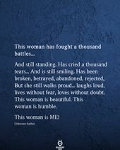This Female Has Fought A Thousand Battles And Still Standing