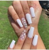 White Crystal Nail Art for 2020