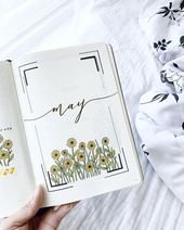 25 Bullet Journal Monthly Cover Ideas for May – Beautiful Dawn Designs