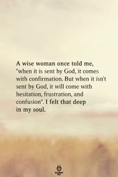 A Sensible Girl Once Instructed Me, When It Is Despatched By God