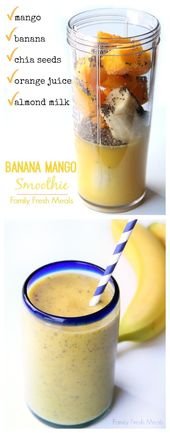 Banana Mango Smoothie – Family Fresh Meals
